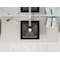 Anzzi Solstice Square Glass Vessel Bathroom Sink with Matte Black Finish LS-AZ906MB - alternate 2